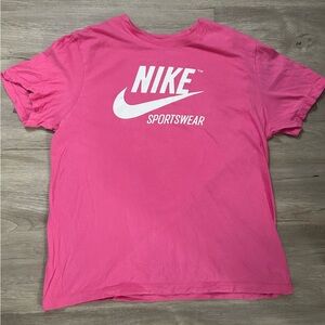 Pink Nike Sportswear Shirt - Men's Large